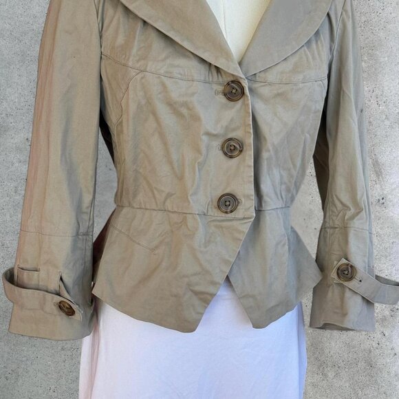 y2k cropped trench coat - Picture 3 of 7